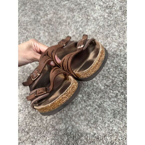 Birkenstock Granada Soft Footbed Strappy Slip on Sandal Brown Women's 6/6.5 37 - Picture 10 of 10